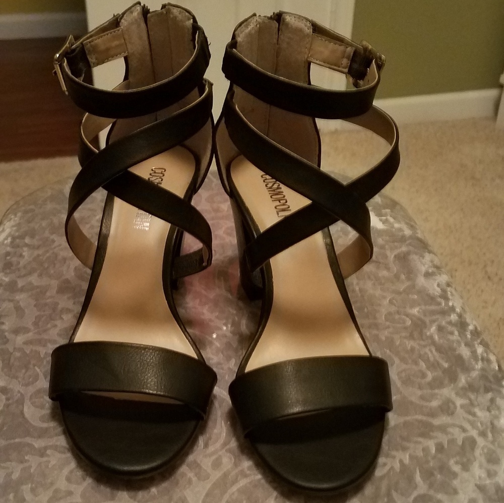 Black Strappy Sandals